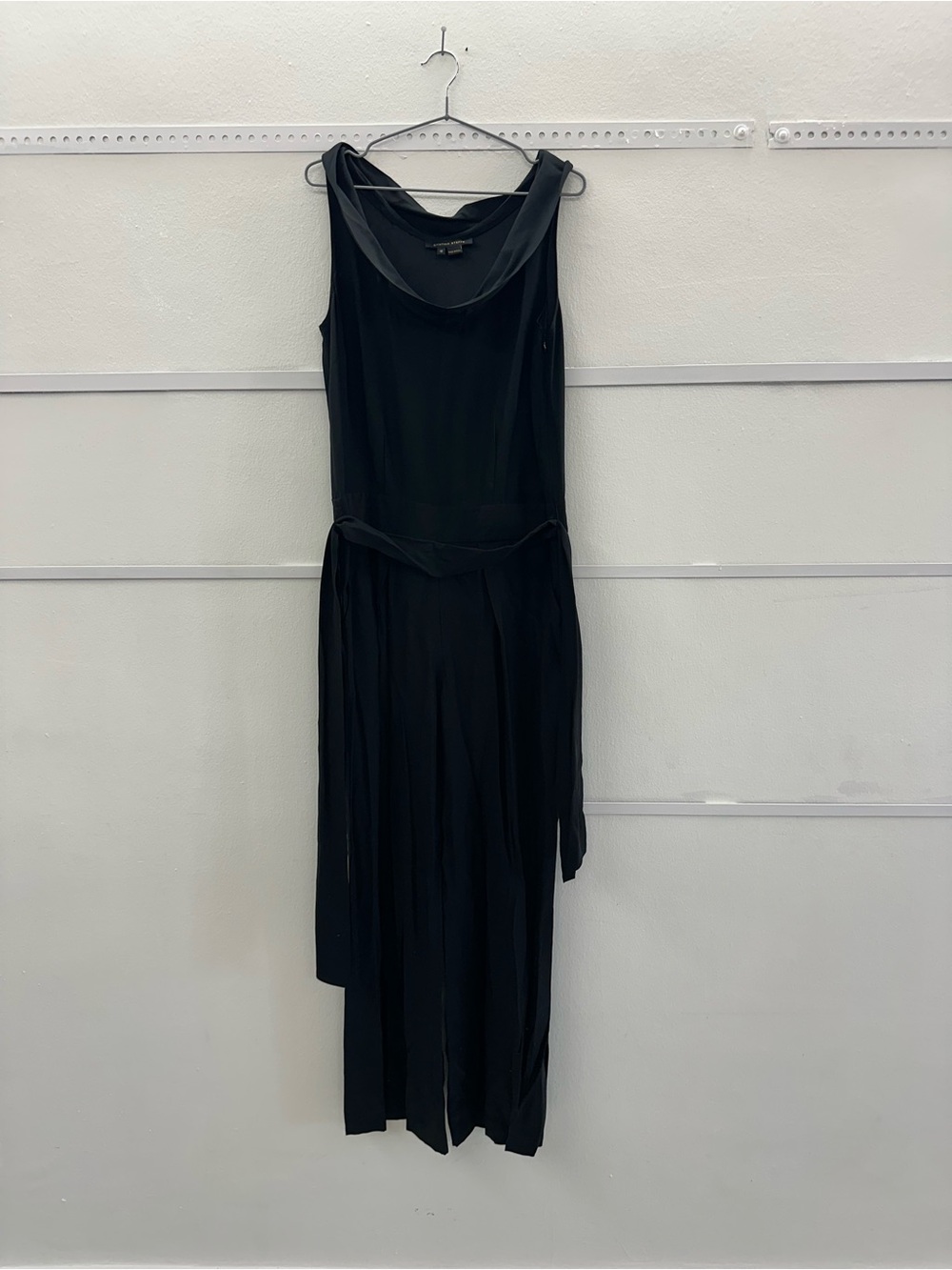 Cynthia Steffe Black Sleeveless Maxi with Draped Neck